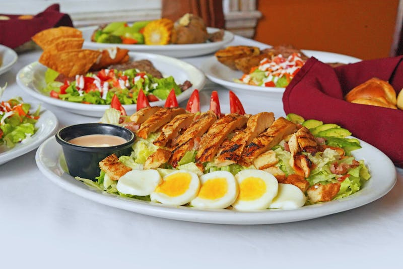 Southwest Chicken Salad with grilled chicken and corn